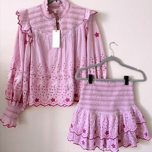 LoveShackFancy Nathan Skirt and Top set